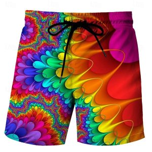 Comfortable Shorts with Trendy Hawaiian Patterns