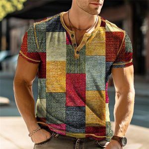 Playful and Bold 3D Graphic Top for Fun Social Occasions