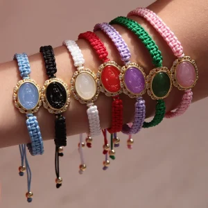 Adjustable Beaded Bracelet.
